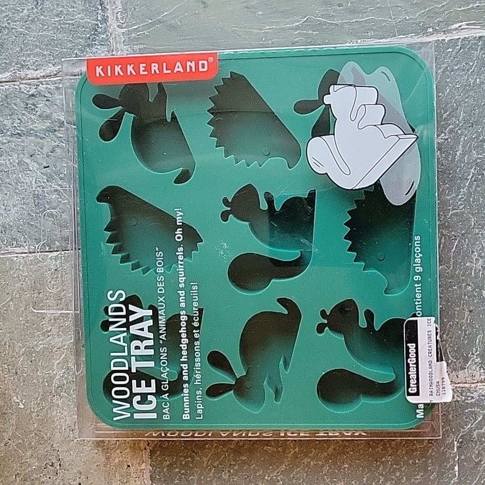 Woodlands Silicone Ice Tray. Squirrels Hedgehog Bunny Shapes. Unopened Box.
